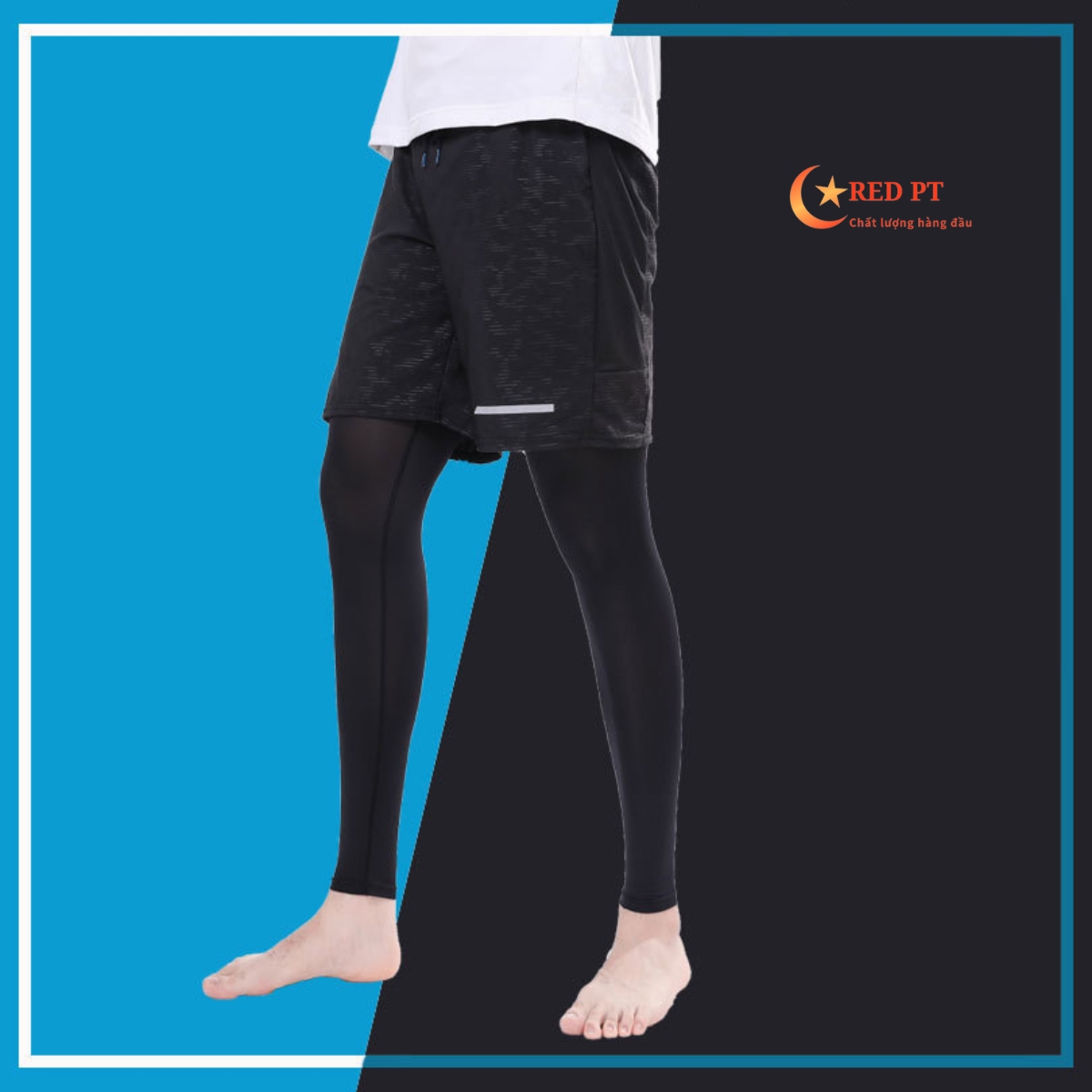 Ống chân chống nắng Polyester nam nữ ngăn tia UV co dãn cao RED PT